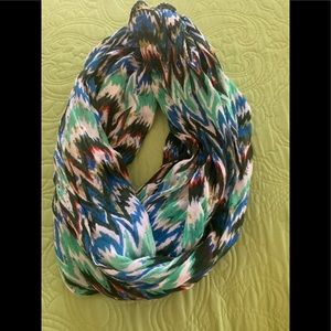 Colorful infinity scarf